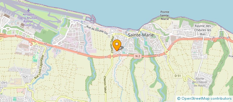localisation de l'entreprise ASSOCIATION DES HABITANTS DU VERGER à SAINTE-MARIE