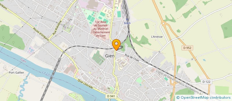 localisation de l'entreprise ASSOCIATION DES HANDICAPES PHYSIQUES DU GIENNOIS à GIEN