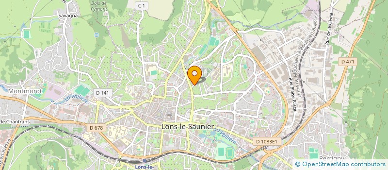 localisation de l'entreprise ASSOCIATION DES HANDICAPES PHYSIQUES ET SENSORIELS DU JURA à LONS-LE-SAUNIER