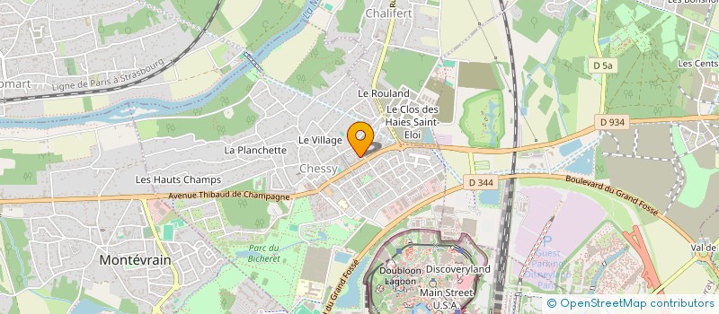 localisation de l'entreprise ASSOCIATION DES HANDICAPES POUR LA JOIE DE LA MUSIQUE  CHESSY