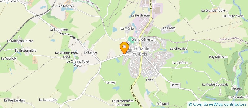 localisation de l'entreprise ASSOCIATION DES HERBIERS CHAMPIONNAT DE FRANCE 2014 à SAINT-MALO-DU-BOIS