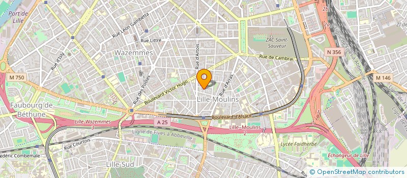 localisation de l'entreprise ASSOCIATION DES IBADITES MOZABITES EN FRANCE ANTENNE DU NORD AIMF NORD à LILLE