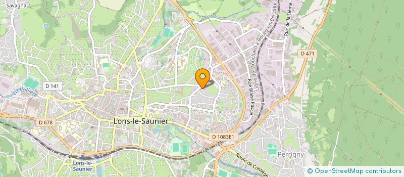 localisation de l'entreprise ASSOCIATION DES ILES à LONS-LE-SAUNIER