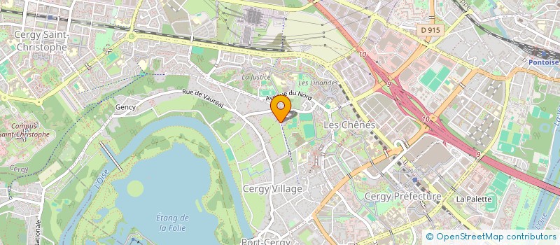 localisation de l'entreprise ASSOCIATION DES IMPLANTES ACOUSTIQUES DE L'OREILLE MOYENNE ET DES PORTEURS D'ANCRAGE OSSEUX  CERGY