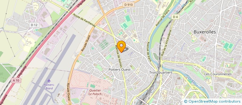 localisation de l'entreprise ASSOCIATION DES INDEPENDANTS DES METIERS EXTERNALISES  POITIERS