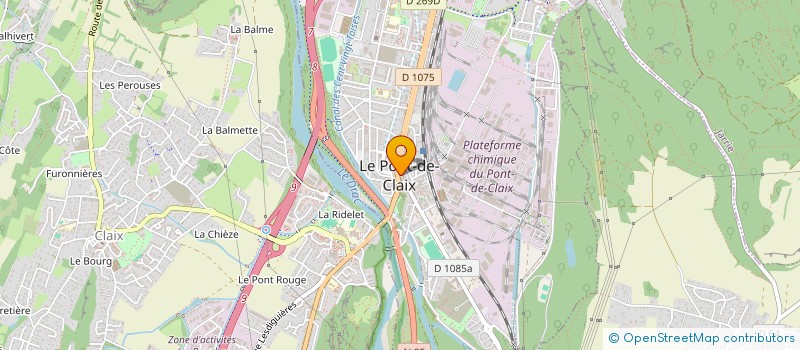 localisation de l'entreprise ASSOCIATION DES INDUSTRIELS DU SUD GRENOBLOIS  LE PONT-DE-CLAIX