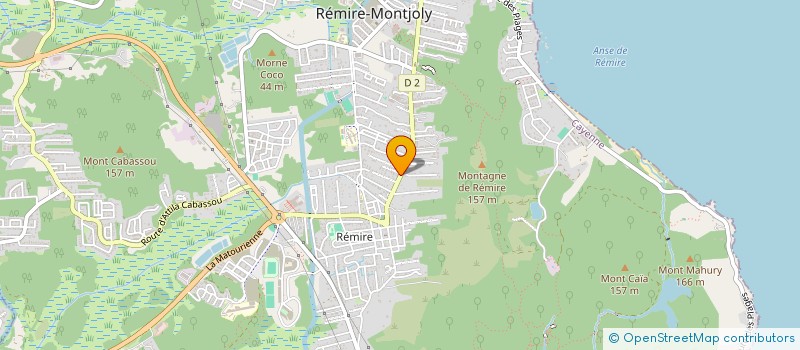 localisation de l'entreprise ASSOCIATION DES INGENIEURS DE GUYANE  REMIRE-MONTJOLY