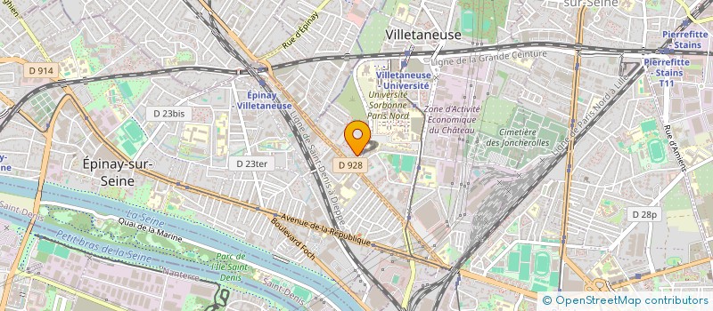 localisation de l'entreprise ASSOCIATION DES INGENIEURS GALILEENS à VILLETANEUSE