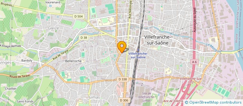 localisation de l'entreprise ASSOCIATION DES INSPECTEURS DU TRAVAIL DETACHES  VILLEFRANCHE-SUR-SAONE