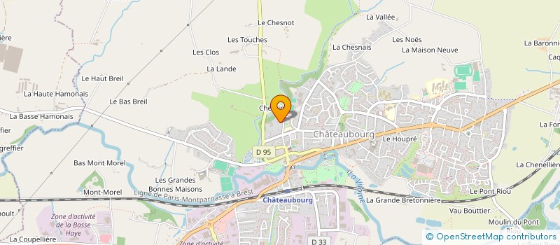 localisation de l'entreprise ASSOCIATION DES INSTITUTS DE REEDUCATION  CHATEAUBOURG