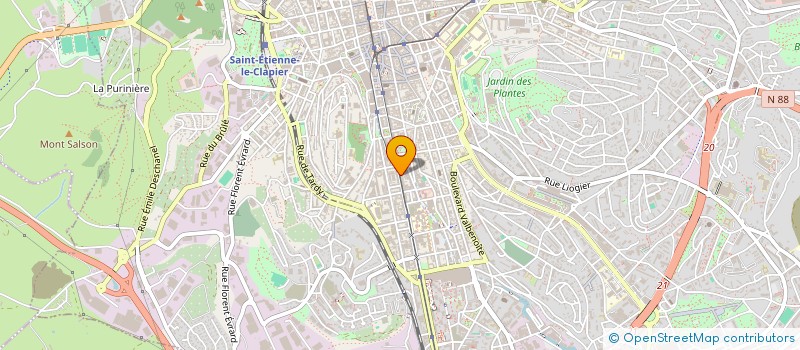 localisation de l'entreprise ASSOCIATION DES INSUFFISANTS RENAUX DU DEPARTEMENT DE LA LOIRE  SAINT-ETIENNE