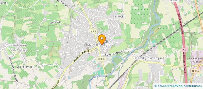 localisation de l'entreprise ASSOCIATION DES INTERCLASSES EN 8 DE CHAZAY D'AZERGUES  CHAZAY-D'AZERGUES