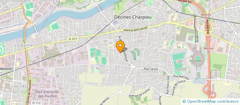 localisation de l'entreprise ASSOCIATION DES INTERNAUTES DE FANSUB AMATEUR IFA  DECINES-CHARPIEU