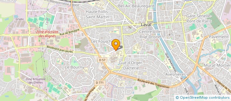 localisation de l'entreprise ASSOCIATION DES INTERNES DE LAVAL (AIL) à LAVAL