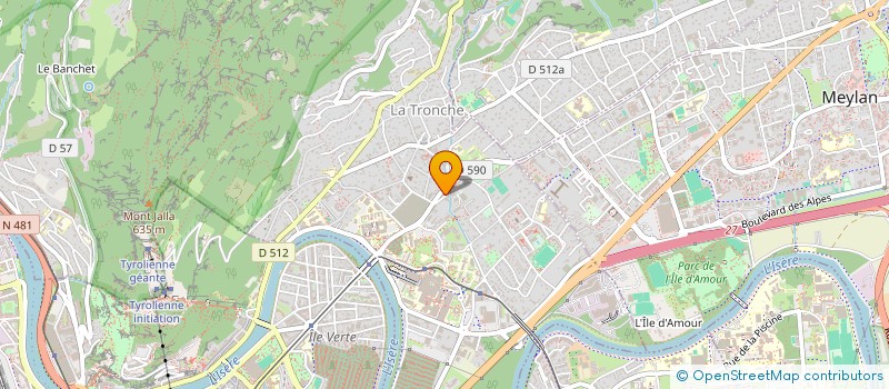 localisation de l'entreprise ASSOCIATION DES INTERNES GRENOBLOIS URGENTISTES  LA TRONCHE