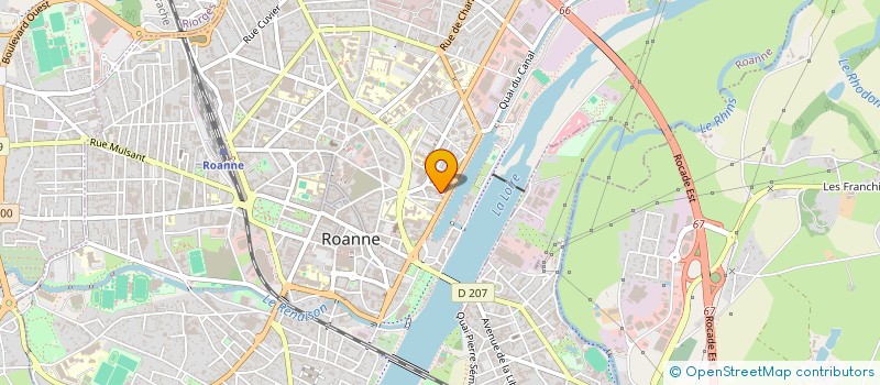 localisation de l'entreprise ASSOCIATION DES ISTILIENS ROANNAIS  ROANNE