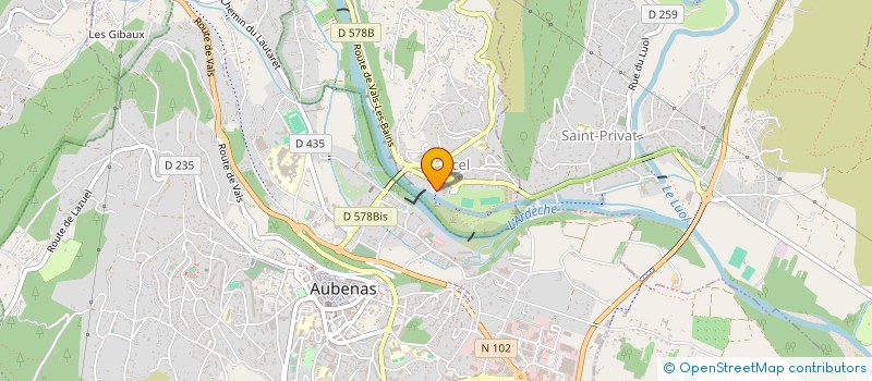 localisation de l'entreprise ASSOCIATION DES ITEP DE L'ARDECHE à UCEL