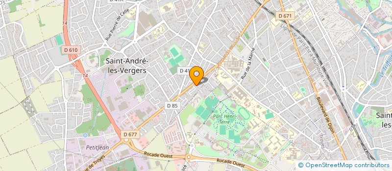 localisation de l'entreprise ASSOCIATION DES IVOIRIENS DE L'AUBE  TROYES