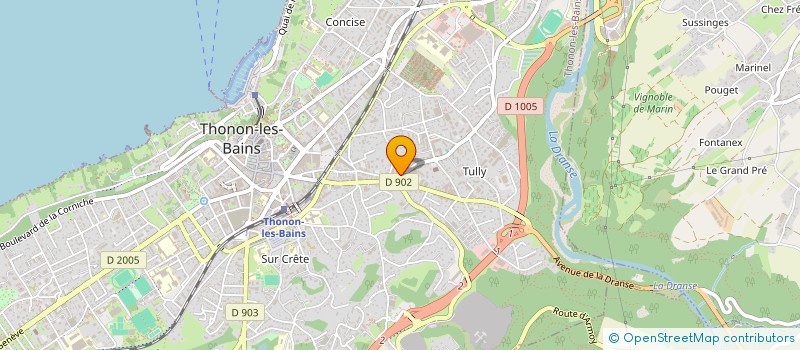 localisation de l'entreprise ASSOCIATION DES IVOIRIENS DU LEMAN à THONON LES BAINS