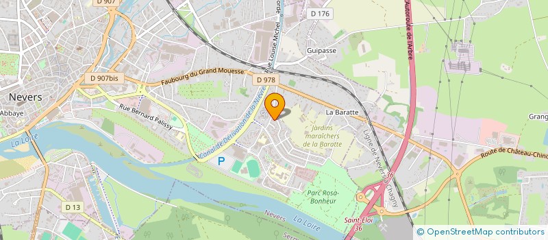 localisation de l'entreprise ASSOCIATION DES JARDINIERS BIOLOGIQUES DE FRANCE à NEVERS