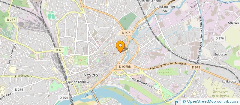 localisation de l'entreprise ASSOCIATION DES JARDINIERS DE VILLE DE NEVERS à NEVERS