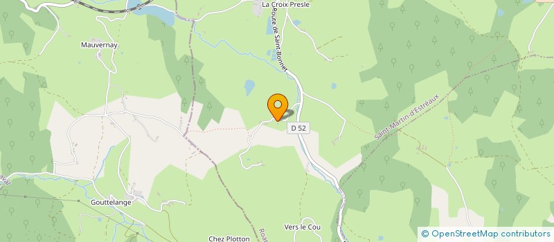 localisation de l'entreprise ASSOCIATION DES JARDINS DE L'ALLIANCE  SAINT-MARTIN-D ESTREAUX