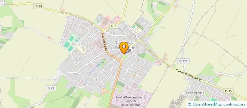 localisation de l'entreprise ASSOCIATION DES JARDINS DE LA DOUVETTE à DOUVRES-LA-DELIVRANDE