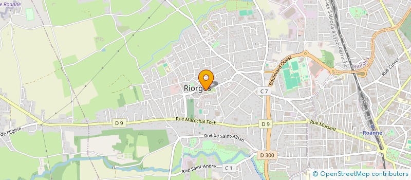localisation de l'entreprise ASSOCIATION DES JARDINS DE LA RIVOIRE à RIORGES