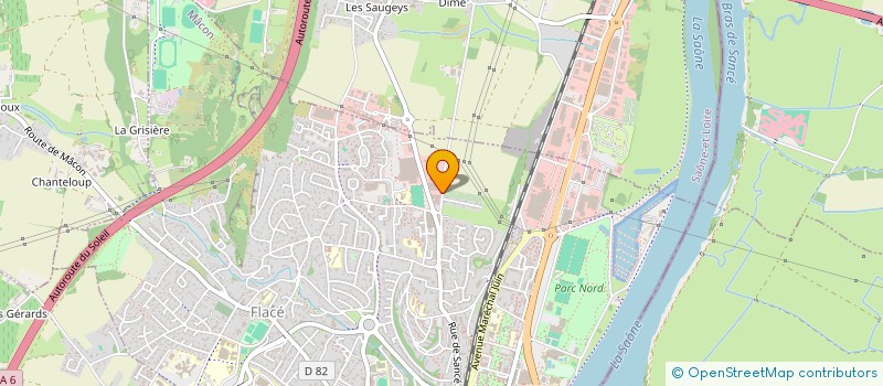 localisation de l'entreprise ASSOCIATION DES JARDINS DU CLOS GEORGES CHARMONT à MACON