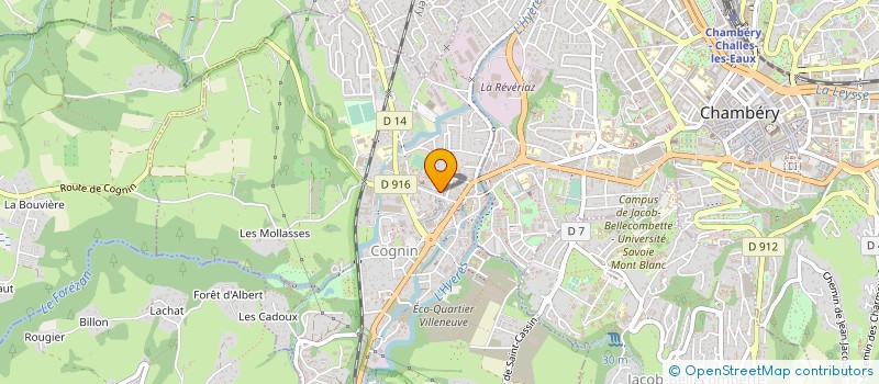 localisation de l'entreprise ASSOCIATION DES JARDINS FAMILIAUX DE COGNIN  COGNIN