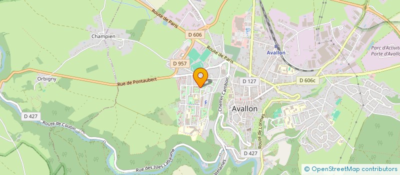 localisation de l'entreprise ASSOCIATION DES JARDINS FAMILIAUX DE L'AVALLONNAIS à AVALLON