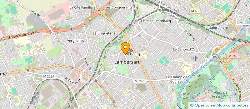 localisation de l'entreprise ASSOCIATION DES JARDINS FAMILIAUX DE LAMBERSART à LAMBERSART
