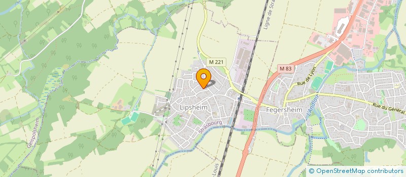 localisation de l'entreprise ASSOCIATION DES JARDINS FAMILIAUX DE LIPSHEIM  LIPSHEIM