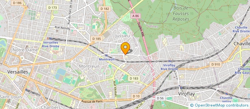 localisation de l'entreprise ASSOCIATION DES JARDINS FAMILIAUX DE VERSAILLES ET DES COMMUNES ENVIRONNANTES à VERSAILLES
