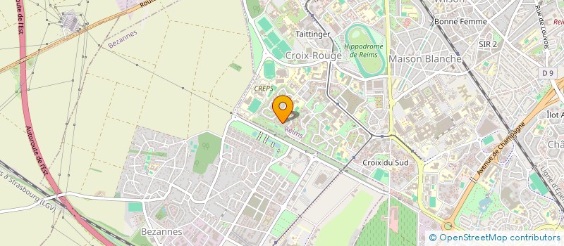 localisation de l'entreprise ASSOCIATION DES JARDINS FAMILIAUX DES PAYS DE FRANCE  REIMS