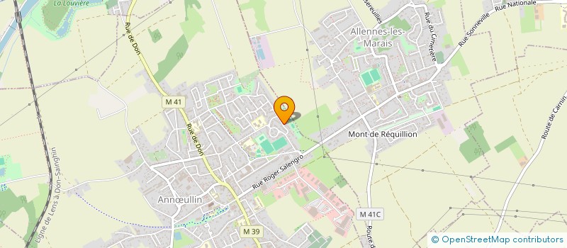 localisation de l'entreprise ASSOCIATION DES JARDINS FAMILIAUX DU MARAIS  ANNULLIN