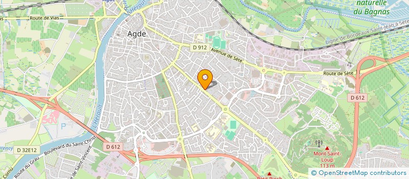 localisation de l'entreprise ASSOCIATION DES JARDINS FAMILIAUX  DU PAYS D'AGDE  AGDE