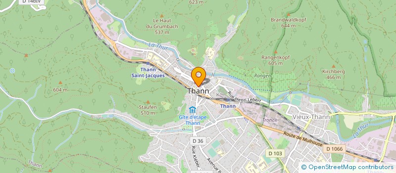 localisation de l'entreprise ASSOCIATION DES JARDINS FAMILIAUX DU PAYS DE THANN  THANN