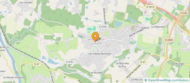 localisation de l'entreprise ASSOCIATION DES JARDINS FAMILIAUX ET PARTAGES DE VERNEUIL SUR VIENNE GRAINES DE VIE à VERNEUIL-SUR-VIENNE