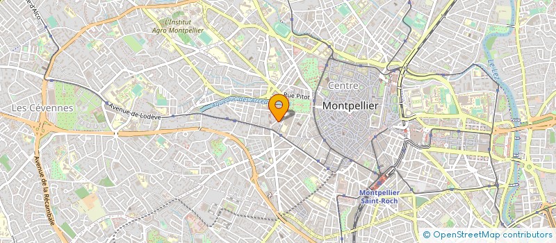 localisation de l'entreprise ASSOCIATION DES JARDINS JACQUES COEUR à MONTPELLIER