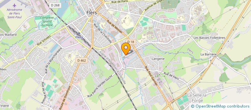 localisation de l'entreprise ASSOCIATION DES JARDINS OUVRIERS DE FLERS ET SES ENVIRONS à FLERS