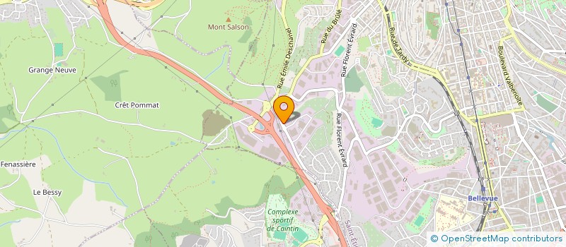 localisation de l'entreprise ASSOCIATION DES JARDINS OUVRIERS ET FAMILIAUX DE LA MALACUSSY  SAINT-ETIENNE