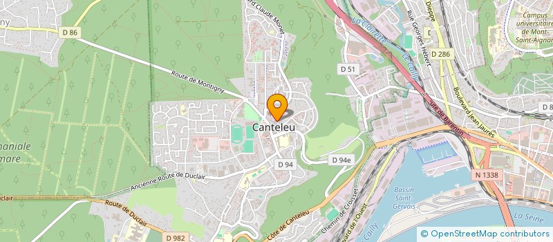 localisation de l'entreprise ASSOCIATION DES JARDINS POTAGERS DE PROVENCE (AJPP)  CANTELEU