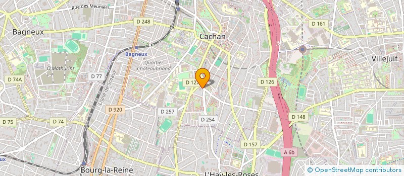 localisation de l'entreprise ASSOCIATION DES JEUNES AMBASSADRICES DU DEPARTEMENT DU VAL-DE-MARNE  CACHAN