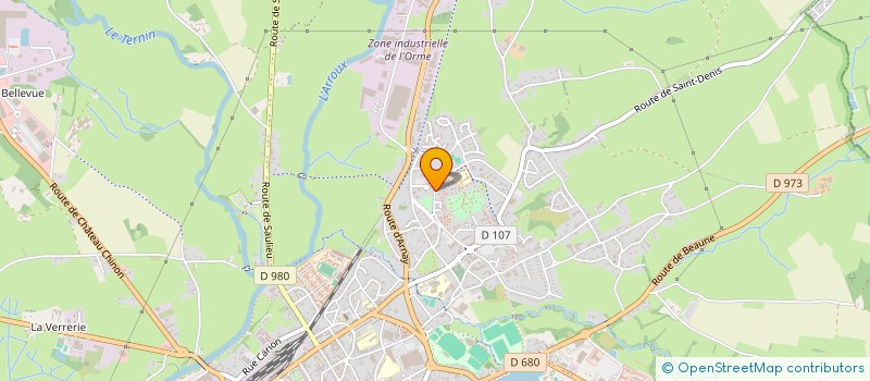 localisation de l'entreprise ASSOCIATION DES JEUNES AUTUNOIS 71  AUTUN