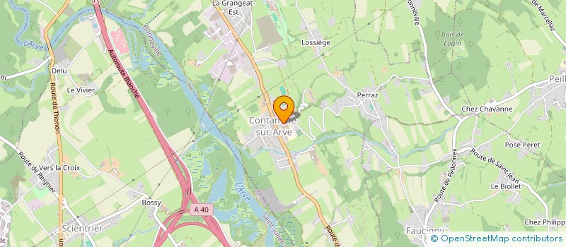 localisation de l'entreprise ASSOCIATION DES JEUNES BORNIANDS  GLIERES-VAL-DE-BORNE