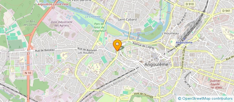 localisation de l'entreprise ASSOCIATION DES JEUNES CATHOLIQUES DE CHARENTE à ANGOULEME