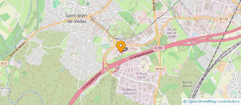 localisation de l'entreprise ASSOCIATION DES JEUNES CHASSEURS DE L'HERAULT  SAINT-JEAN-DE-VEDAS