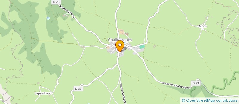 localisation de l'entreprise ASSOCIATION DES JEUNES CHASSEURS DU CANTAL à NEUSSARGUES EN PINATELLE