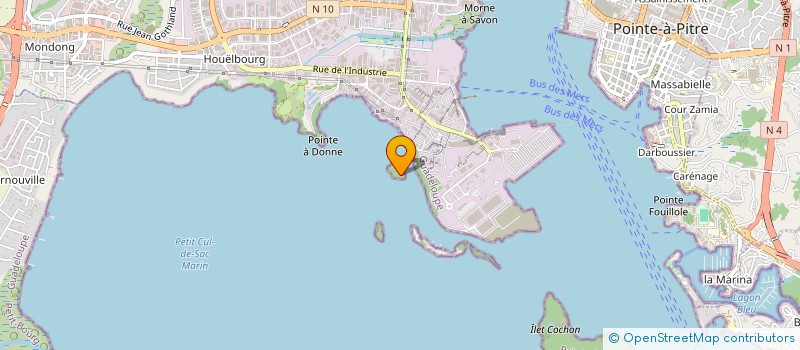 localisation de l'entreprise ASSOCIATION DES JEUNES CHERCHEURS EN GUADELOUPE à POINTE A PITRE